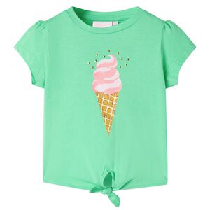 Camiseta infantil verde claro 104