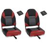 vidaXL Set de asientos plegables para barco 4 uds con respaldo alto