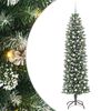 vidaXL &Aacute;rbol Navide&ntilde;o Artificial Delgado Verde y blanco 240 cm