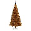 vidaXL &Aacute;rbol de Navidad con 300 LED con soporte Dorado 210 cm PET