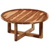 vidaXL Mesa de centro madera maciza de acacia 80x35 cm