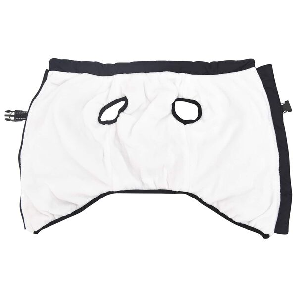 vidaXL Abrigo para Perros Azul marino L48 Vell&oacute;n y poli&eacute;ster