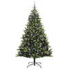 vidaXL &Aacute;rbol de Navidad Artificial Plegable 300 LEDs Verde 240 cm