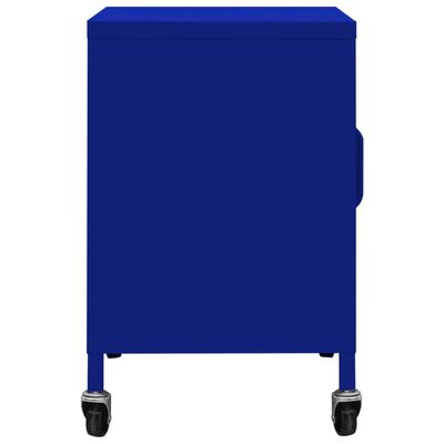 vidaXL Armario de almacenamiento acero azul marino 60x35x56 cm