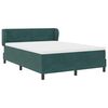 vidaXL Cama tipo Box Spring Verde oscuro 160 x 200 cm Terciopelo