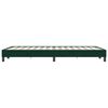 vidaXL Cama box spring sin colch&oacute;n verde oscuro terciopelo 120x220 cm