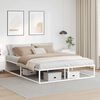 vidaXL Estructura cama sin colchón metal blanco 160x200cm