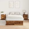 vidaXL Cama con almacenamiento Madera Vieja 120 x 190 cm