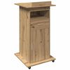 vidaXL Podio Roble artisan Madera de ingenier&iacute;a 55 x 55 x 107 cm