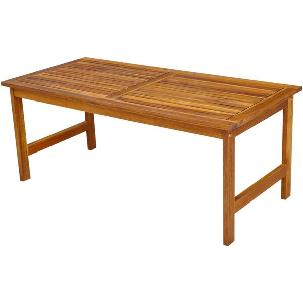 vidaXL Juego de muebles de jard&iacute;n 4 pzs y cojines madera maciza acacia