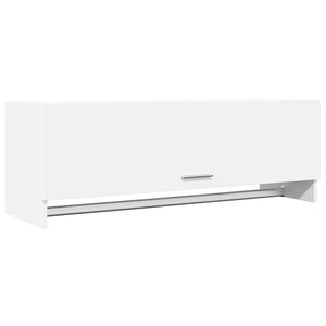 vidaXL Armario de madera contrachapada blanco 100x32,5x35 cm