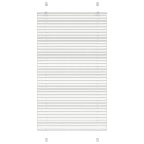vidaXL Estor Plisado blanco 75x150 cm Tela Ancho 74,4 cm Poliéster