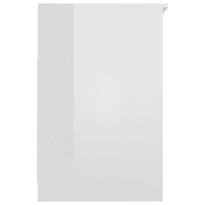 vidaXL Cajonera de madera contrachapada blanco brillante 40x50x76 cm