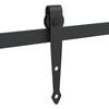 vidaXL Kit de puerta corredera de armario acero carbono 91 cm