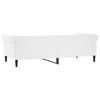 vidaXL Sofá cama cuero sintético blanco 80x200 cm