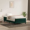 vidaXL Cama box spring con colch&oacute;n terciopelo verde oscuro 90x220 cm