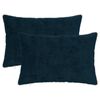 vidaXL Funda de almohada 2 uds. HEERLEN Azul marino 50 x 70 cm