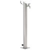 vidaXL Columna de agua de jard&iacute;n acero inoxidable redonda 95 cm
