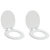 vidaXL Asiento de inodoro de cierre suave 2 uds. 44 x 38 cm