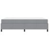 vidaXL Cama tipo Box Spring con colch&oacute;n Gris Claro 140 x 190 cm tela