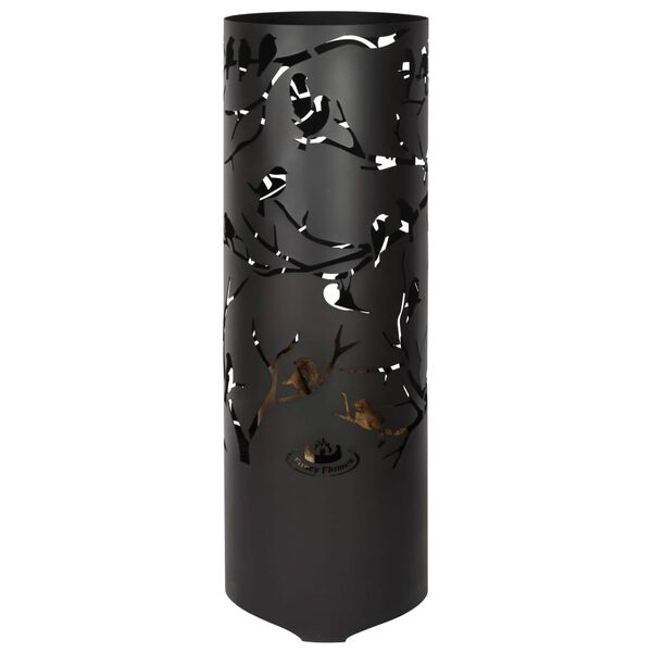 Esschert Design Brasero Birds on Twig acero al carbono negro FF409