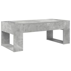 vidaXL Mesa de Caf&eacute; Gris Concreto 110 x 50 x 41 cm