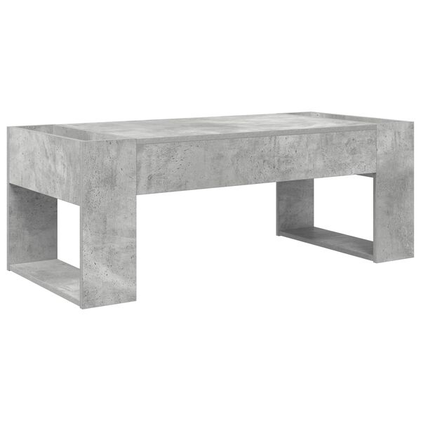 vidaXL Mesa de Caf&eacute; Gris Concreto 110 x 50 x 41 cm