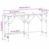 vidaXL Mesa Consola Madera envejecida 140 x 29 x 75 cm