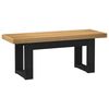vidaXL Banca de Comedor NOAIN 120 x 41 x 45 cm Pino macizo Natural