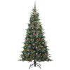 vidaXL &Aacute;rbol de Navidad artificial con ramas articuladas Verde 210 cm