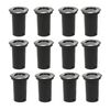 vidaXL Luces de suelo de exterior redondas 12 unidades