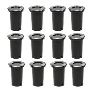vidaXL Luces de suelo de exterior redondas 12 unidades
