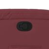 vidaXL Sillón reclinable de cuero sintético rojo tinto
