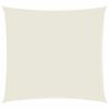 vidaXL Toldo de vela cuadrado tela Oxford color crema 3x3 m