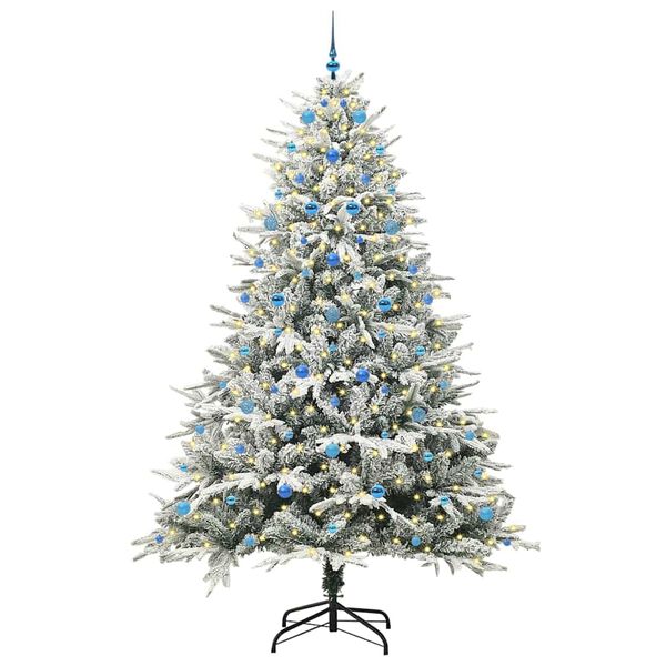vidaXL &Aacute;rbol de Navidad artificial preiluminado con juego de bolas