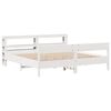 vidaXL Cama sin colchón madera maciza de pino blanca 180x200 cm