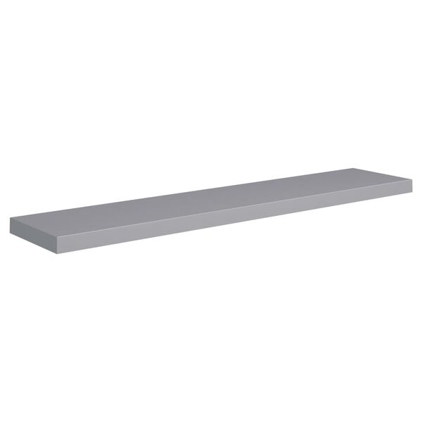 vidaXL Estantes flotantes de pared 2 uds MDF gris 120x23,5x3,8 cm