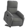vidaXL Sill&oacute;n el&eacute;ctrico reclinable elevable tela microfibra gris