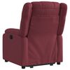 vidaXL Sillón reclinable elevable tela rojo tinto