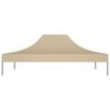 vidaXL Techo de carpa para celebraciones beige 4x3 m 270 g/m²