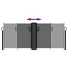 vidaXL Toldo lateral retr&aacute;ctil gris antracita 100x1000 cm