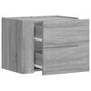 vidaXL Mesitas de noche de pared 2 uds gris Sonoma 45x30x35 cm