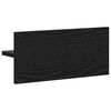 vidaXL Perchero de pared con estante Roble negro 40 x 10.5 x 18 cm