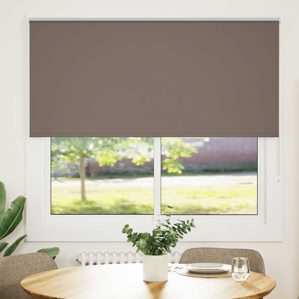 vidaXL Estor Enrollable Opaco Color Caf&eacute; 155x150 cm Tela Ancho 151,6cm