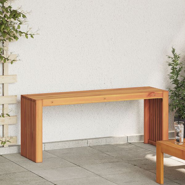 vidaXL Banco de jard&iacute;n Marr&oacute;n 110 x 30 x 45 cm Madera de teca maciza