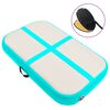vidaXL Esterilla inflable de gimnasia con bomba PVC verde 60x100x15 cm