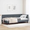 vidaXL Estructura de cama en esquina Gris oscuro 90 cm x 190 cm