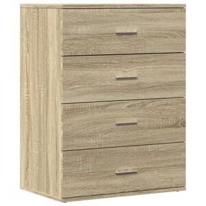 vidaXL Aparador de madera de ingenier&iacute;a roble Sonoma 60x39x80 cm