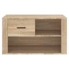 vidaXL Mueble zapatero madera contrachapada roble Sonoma 80x35x45 cm