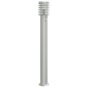 vidaXL L&aacute;mparas de suelo de exterior con sensor acero inoxidable 110cm